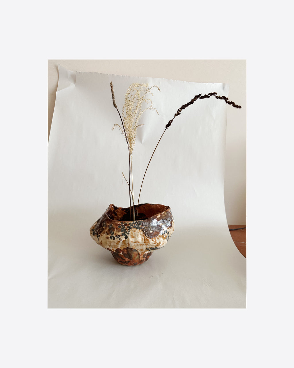 Sculptural Vase 297 with Kenzan