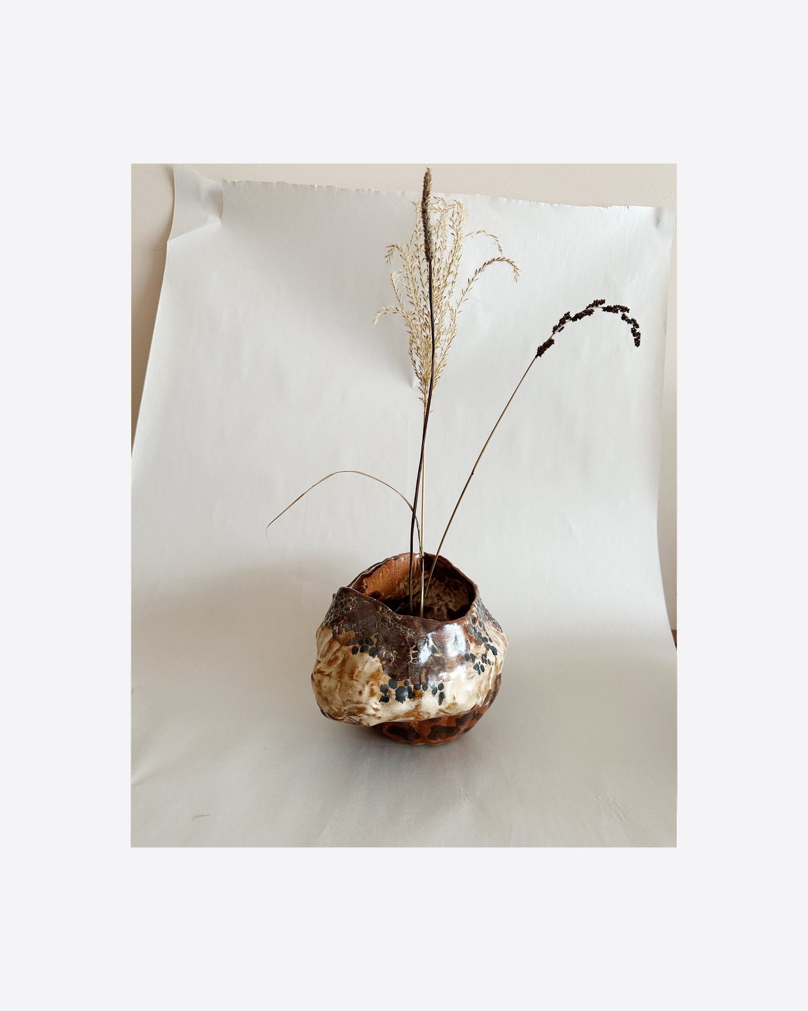 Sculptural Vase 297 with Kenzan