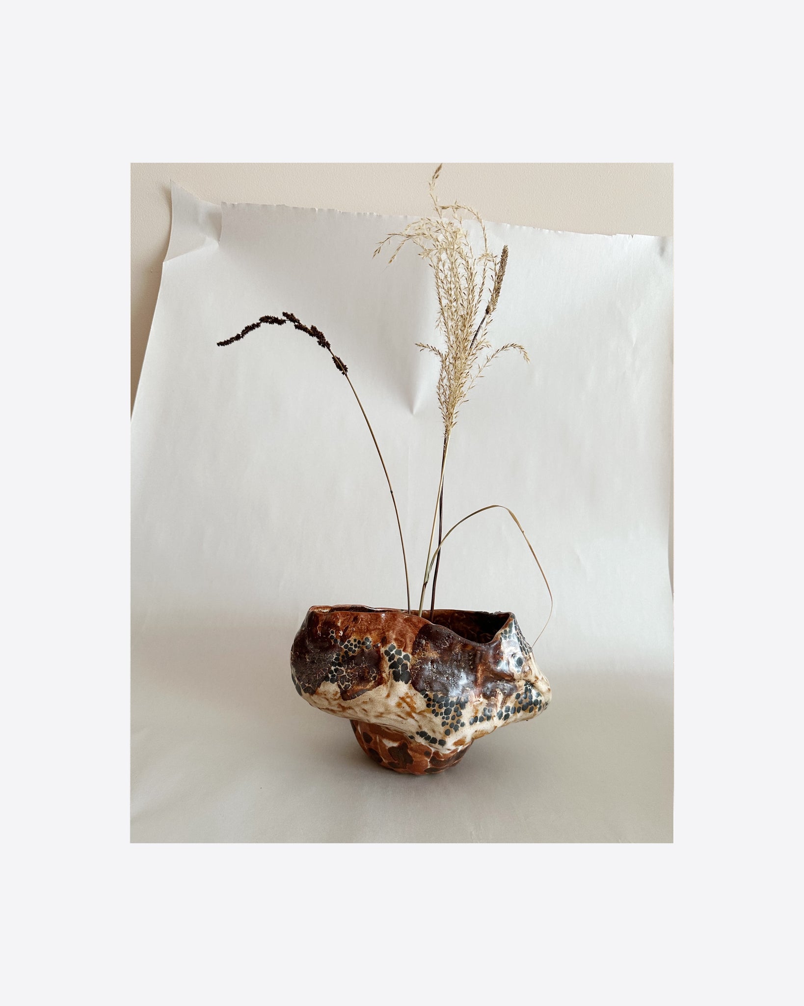 Sculptural Vase 297 with Kenzan