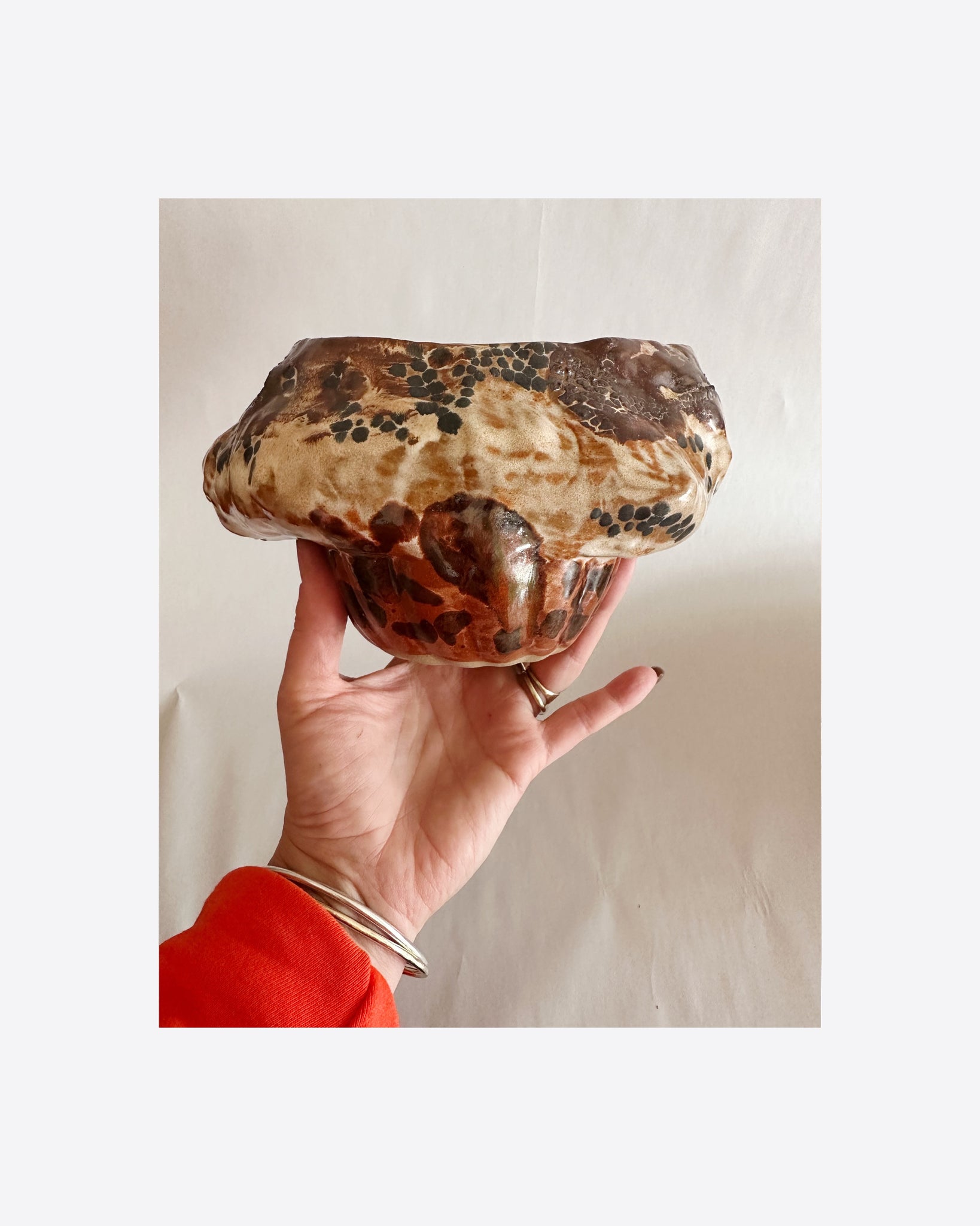 Sculptural Vase 297 with Kenzan
