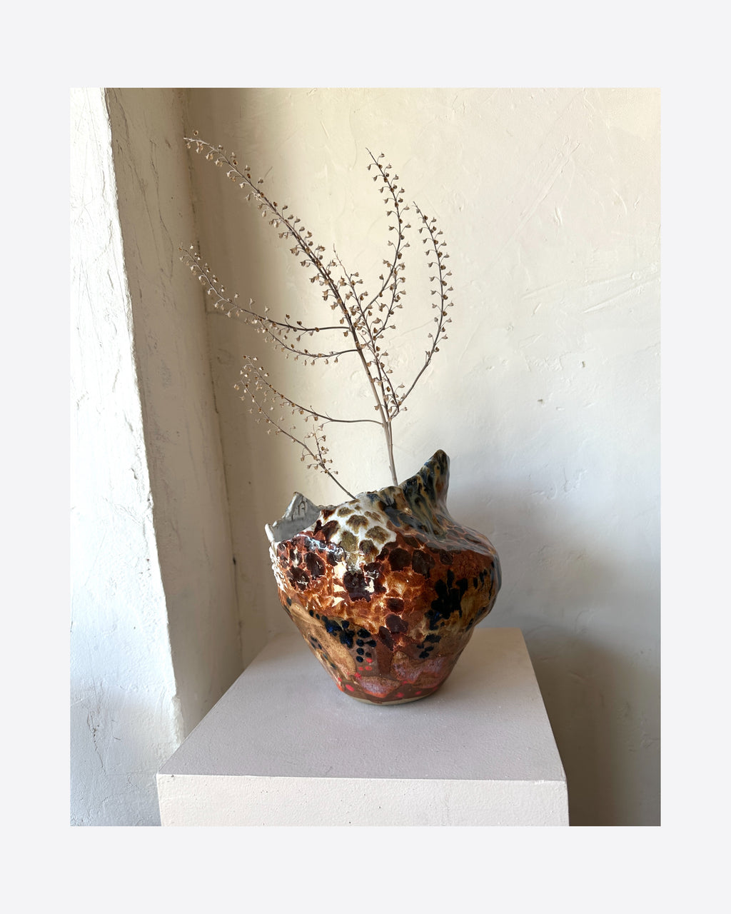 Sculptural Vase 298 with Kenzan