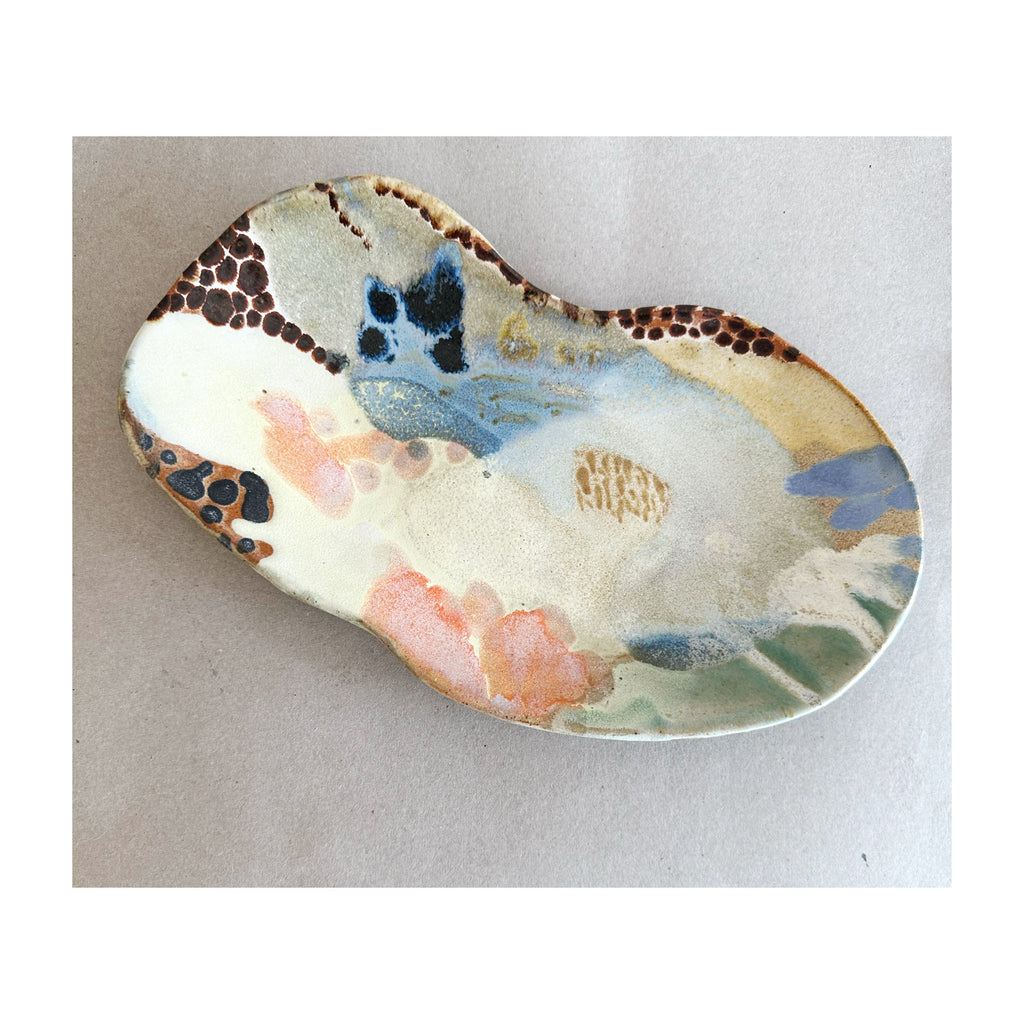 Large Oval Free-Form Dish 258