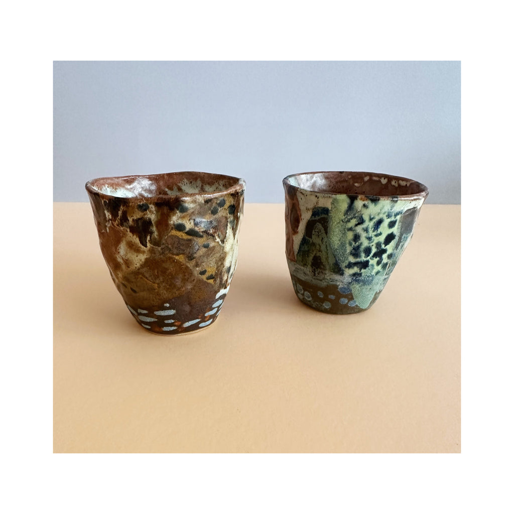 Mismatched Small Cup Pair 369