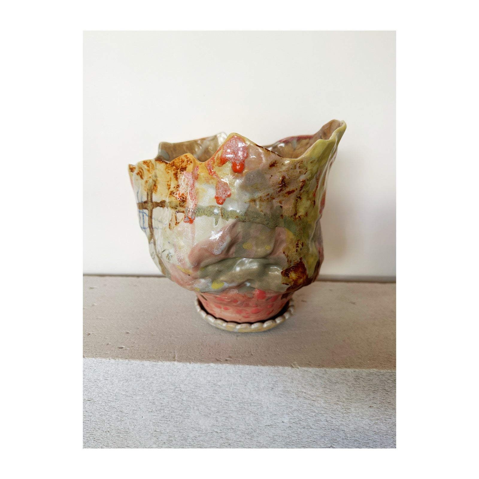 Large Sculptural Planter 381